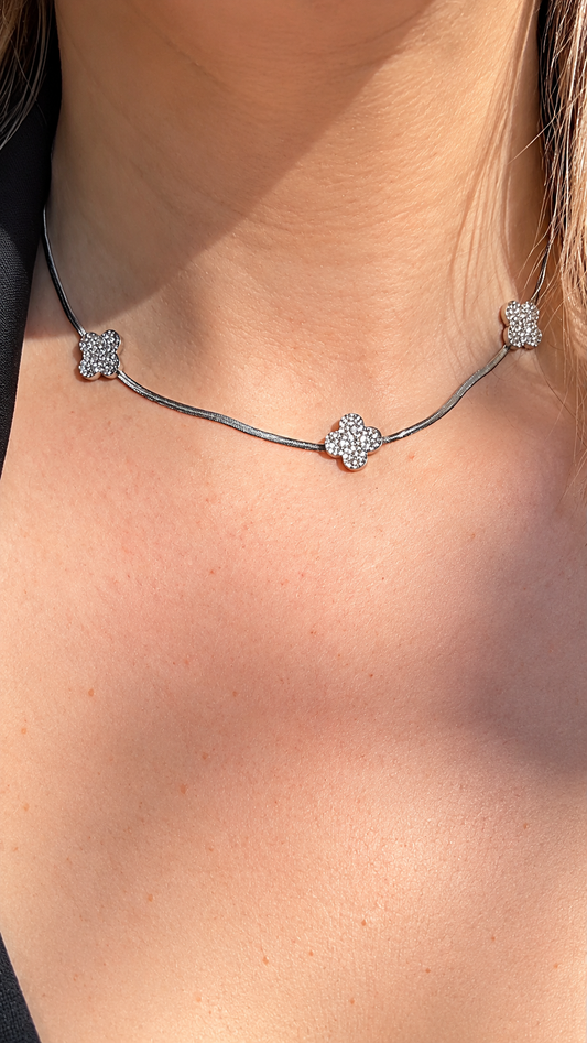 Collier CLOVER – Argenté