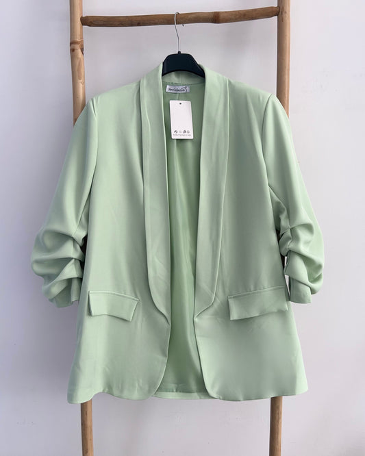 Blazer ajusté vert d’eau ROSA
