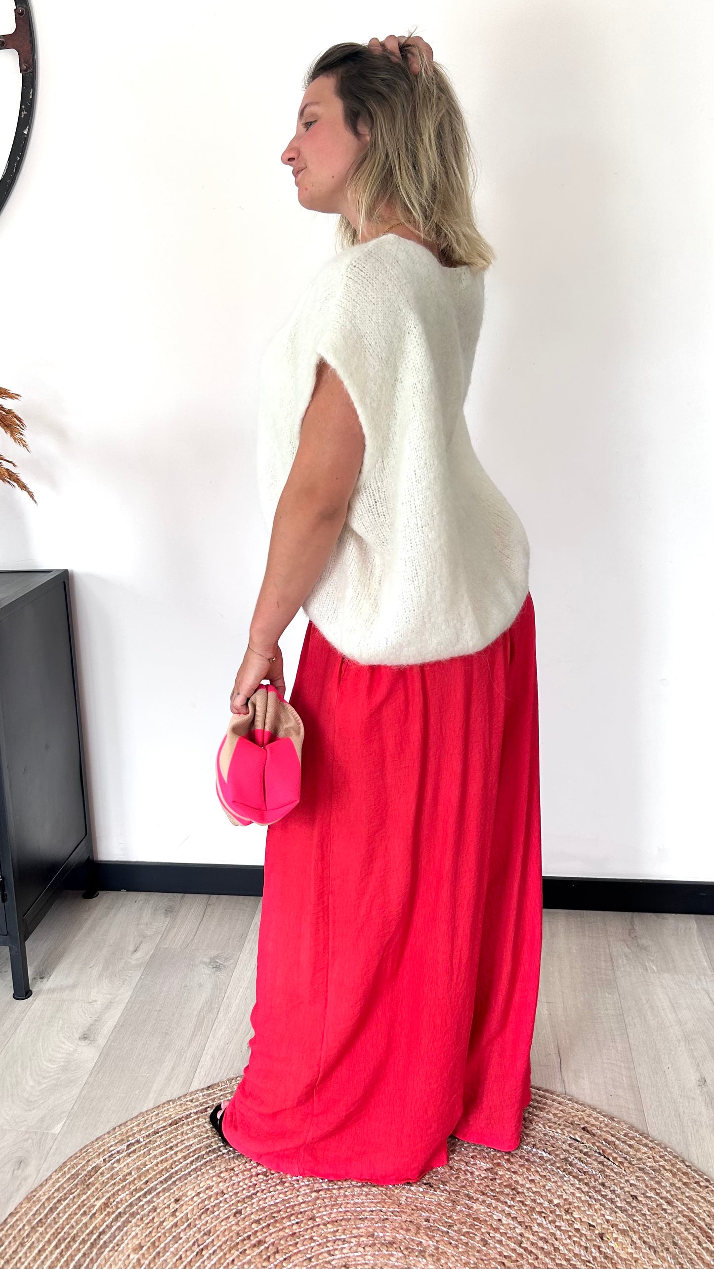 Pantalon Palazzo NINON – Rouge
