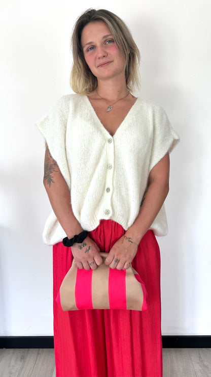 Gilet sans manches alpaga LUMEA – Beige