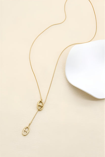 Collier Thalassa - Sautoir Cravate Maille Marine