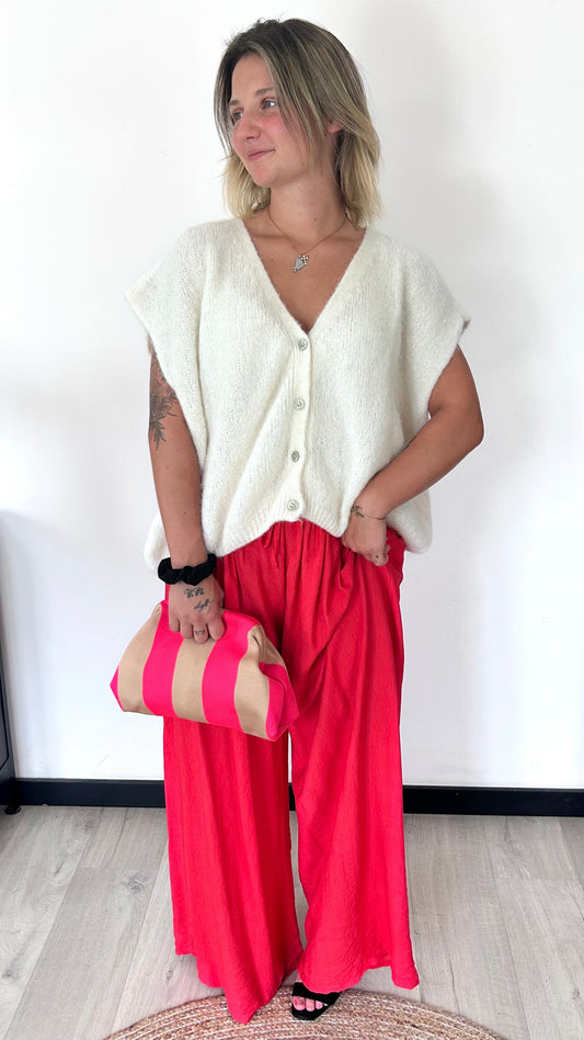 Pantalon Palazzo NINON – Rouge