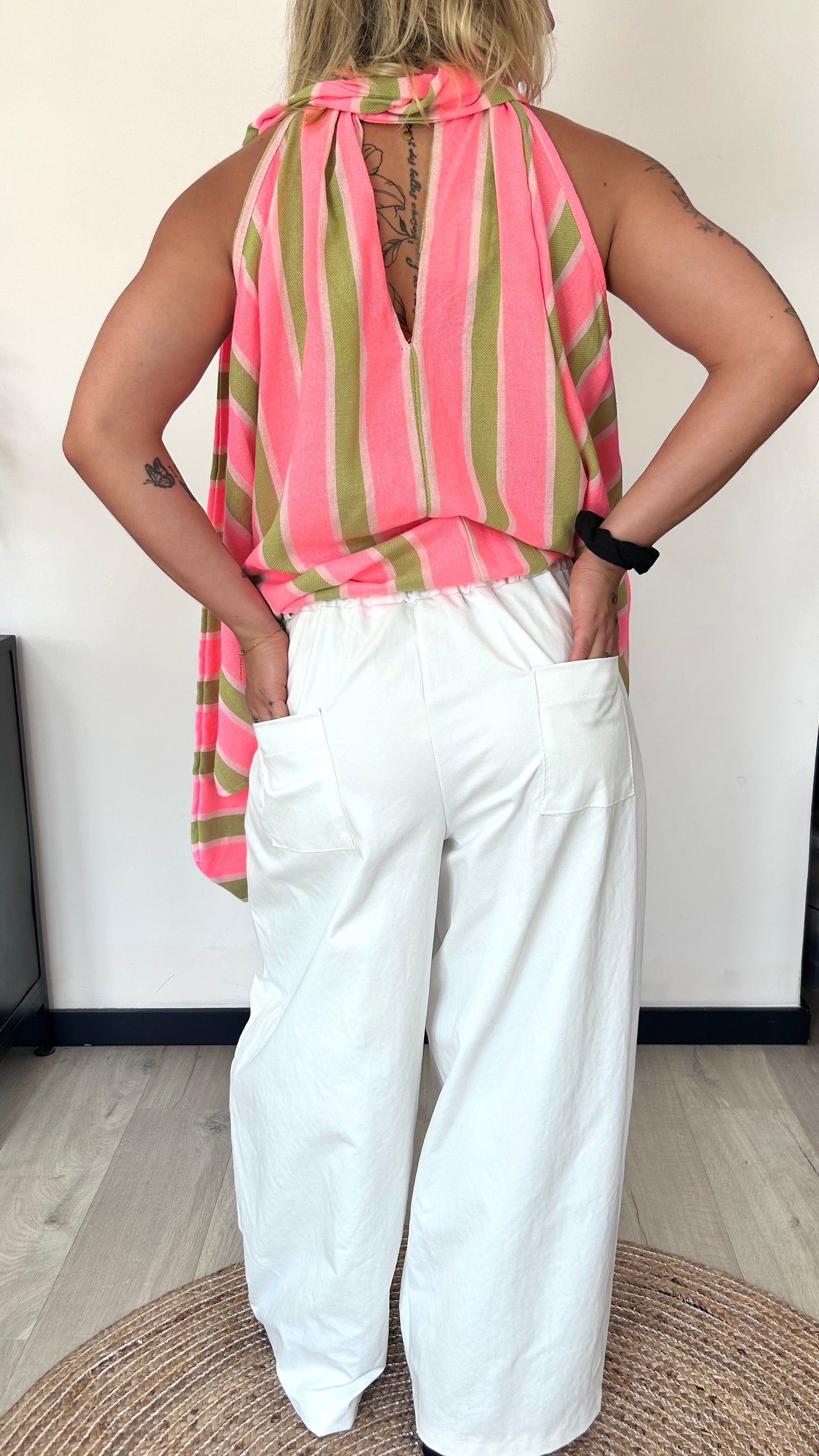 Pantalon Ballon LORENA – Blanc