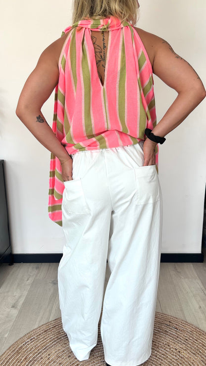 Pantalon Ballon LORENA – Blanc