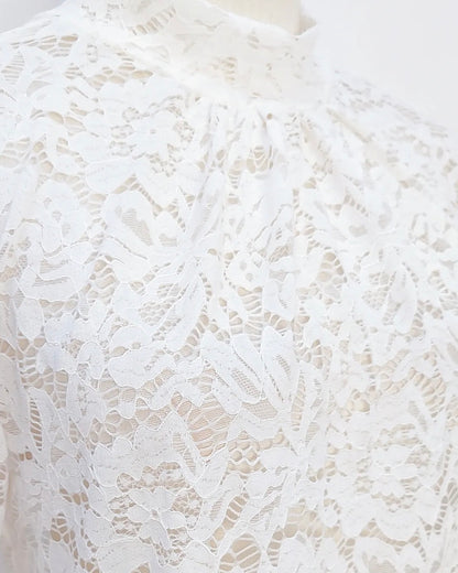 Top dentelle blanc BIANCA