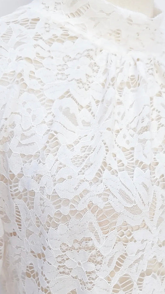 Top dentelle blanc BIANCA