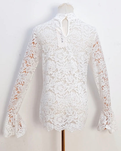 Top dentelle blanc BIANCA