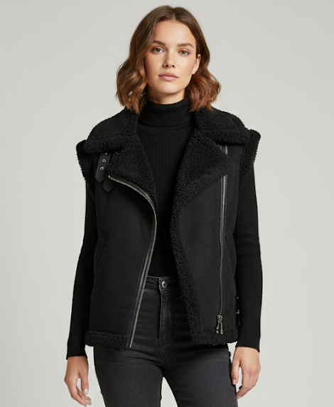 Blouson sans manches loose