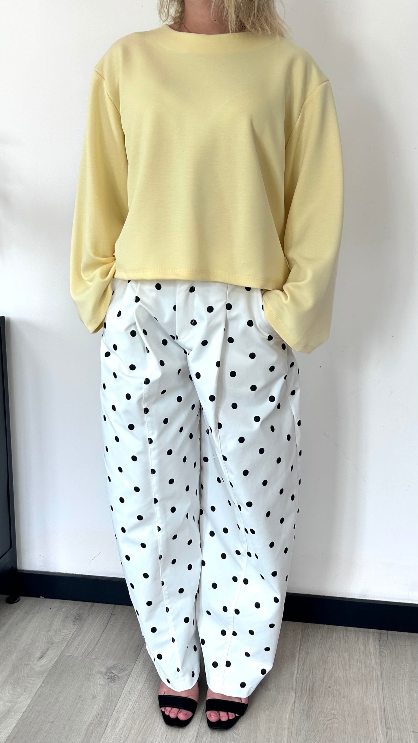 Pantalon Pois LISON – Blanc & Noir