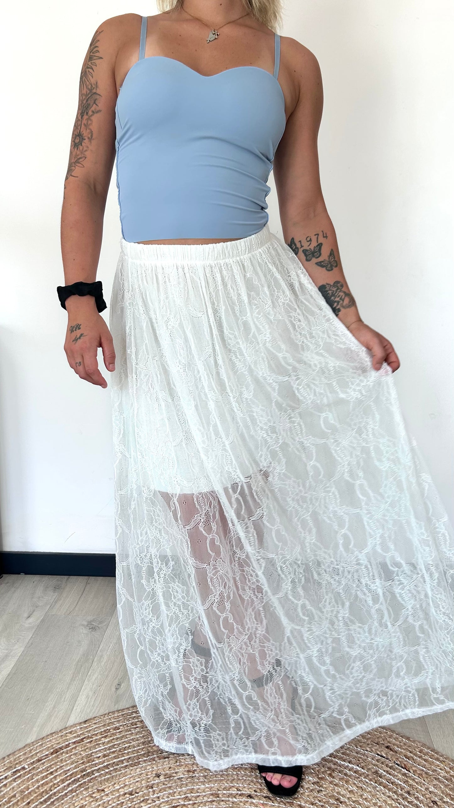 Jupe Dentelle SIANA – Blanc