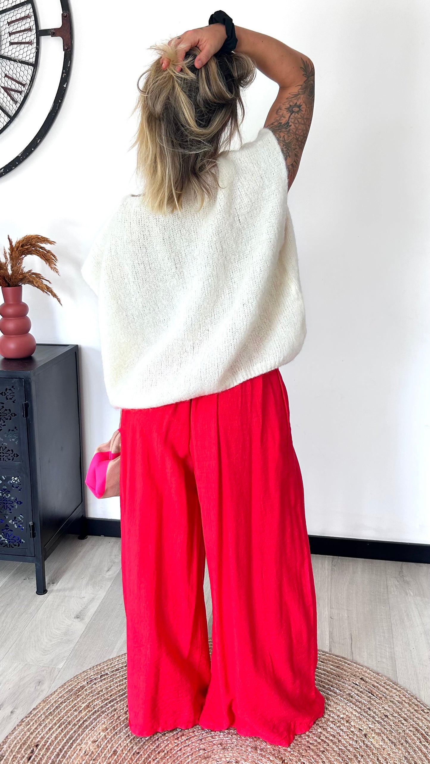 Pantalon Palazzo NINON – Rouge