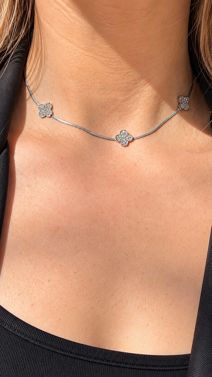 Collier CLOVER – Argenté