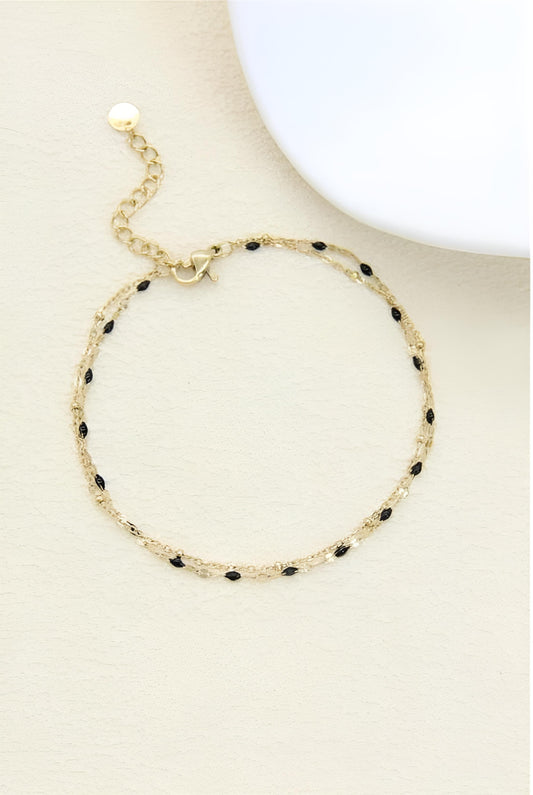 Bracelet Naïs - Gourmette Fine & Perles