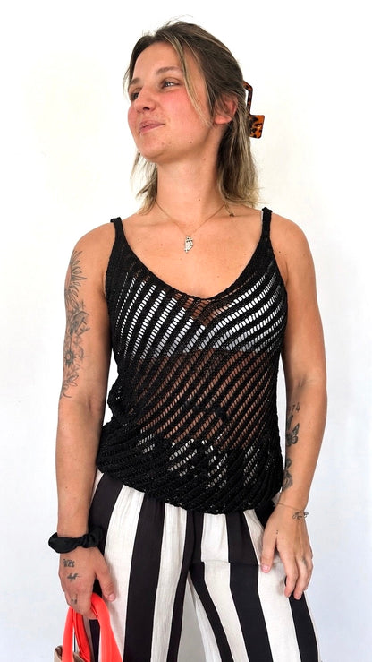 Top Filet YSEA – Noir