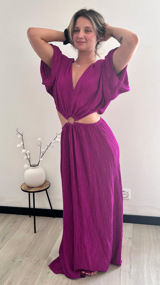 Robe Longue ÉLIA – Mauve