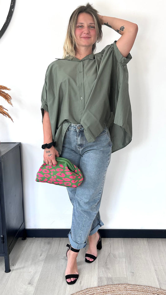 Chemise Oversize ALMA – Kaki