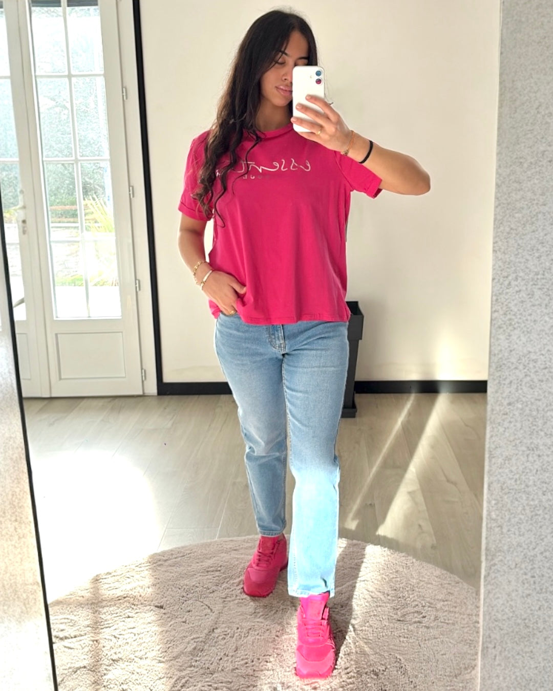 Jean Mom Fit - Bleu Authentique