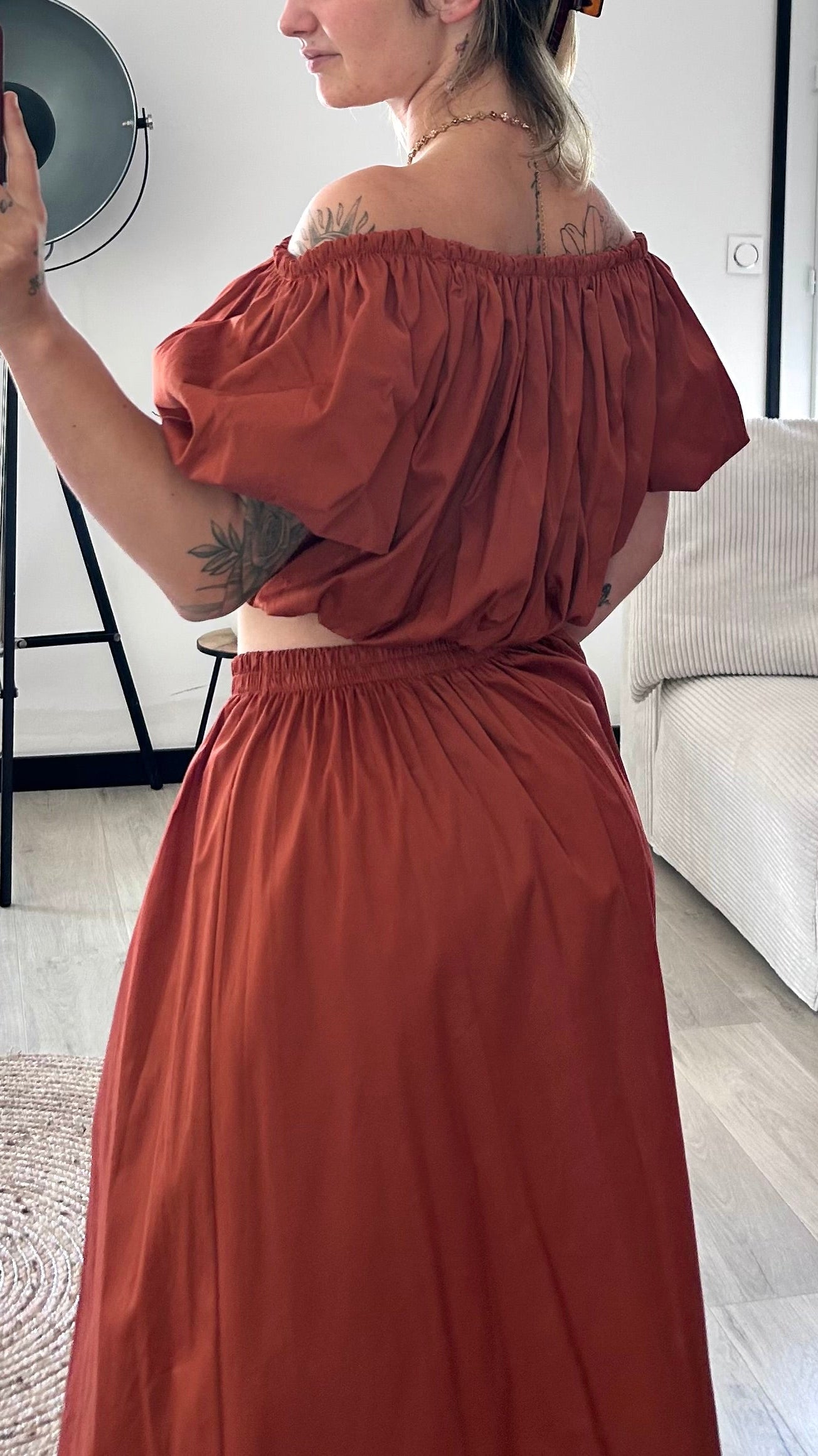 Ensemble Jupe AMÉLIA – Terracotta