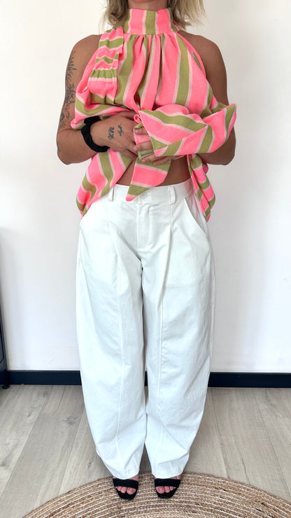 Pantalon Ballon LORENA – Blanc