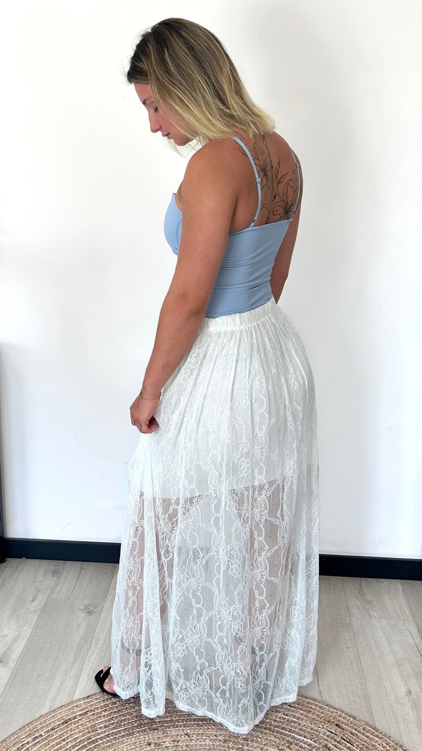 Jupe Dentelle SIANA – Blanc