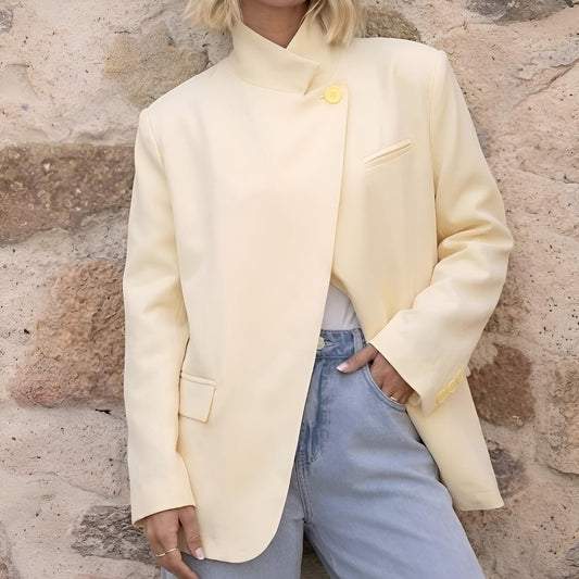 Blazer structuré jaune LUNA