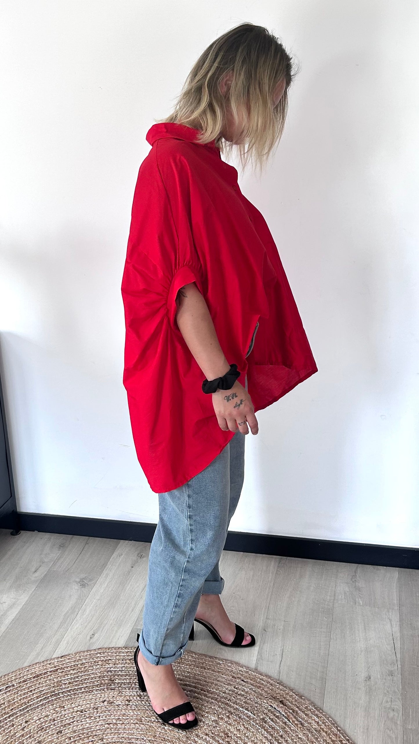 Chemise Oversize ALMA – Rouge