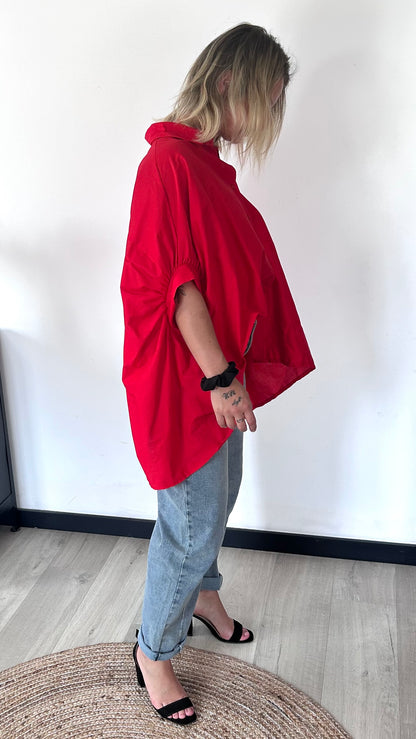 Chemise Oversize ALMA – Rouge