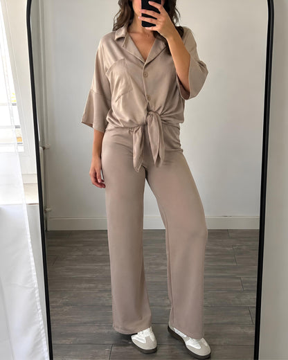 Ensemble Fluide SATINEA – Taupe