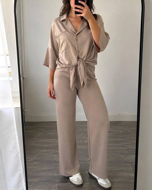 Ensemble Fluide SATINEA – Taupe