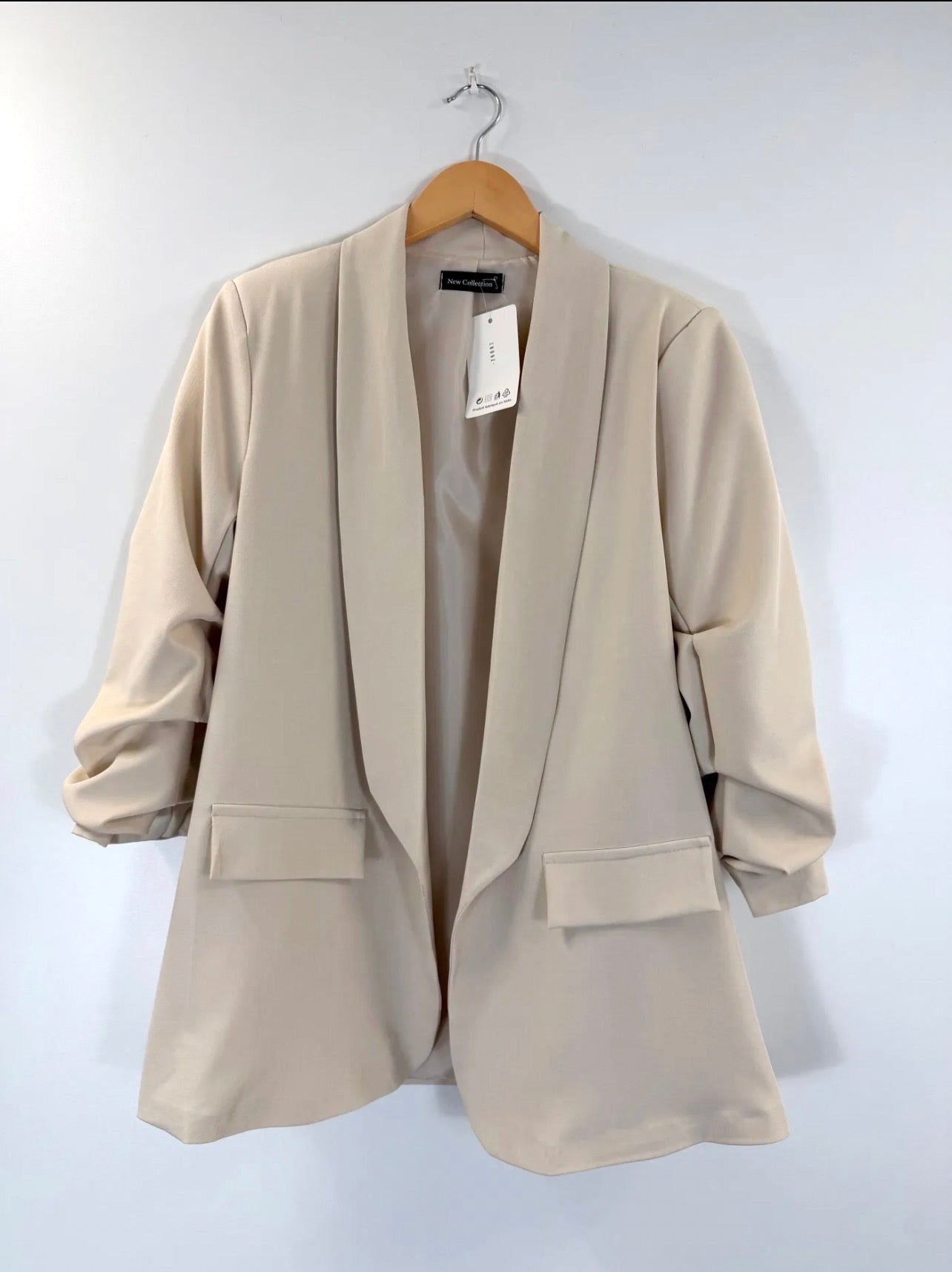 Blazer ajusté beige ROSA