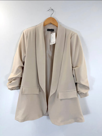 Blazer ajusté beige ROSA