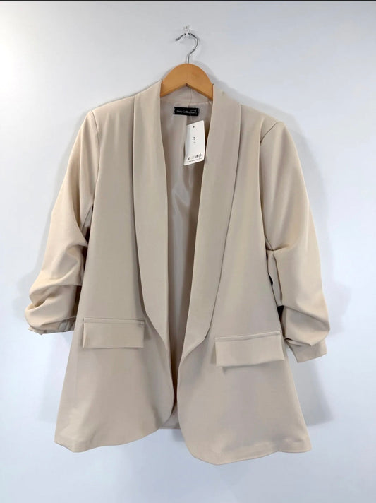 Blazer ajusté beige ROSA