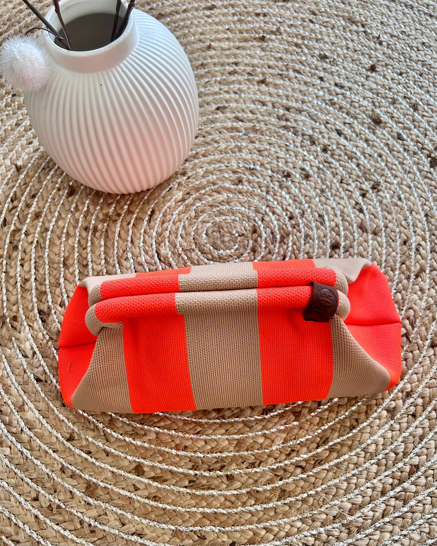 Le sac EMMA – Corail & Beige