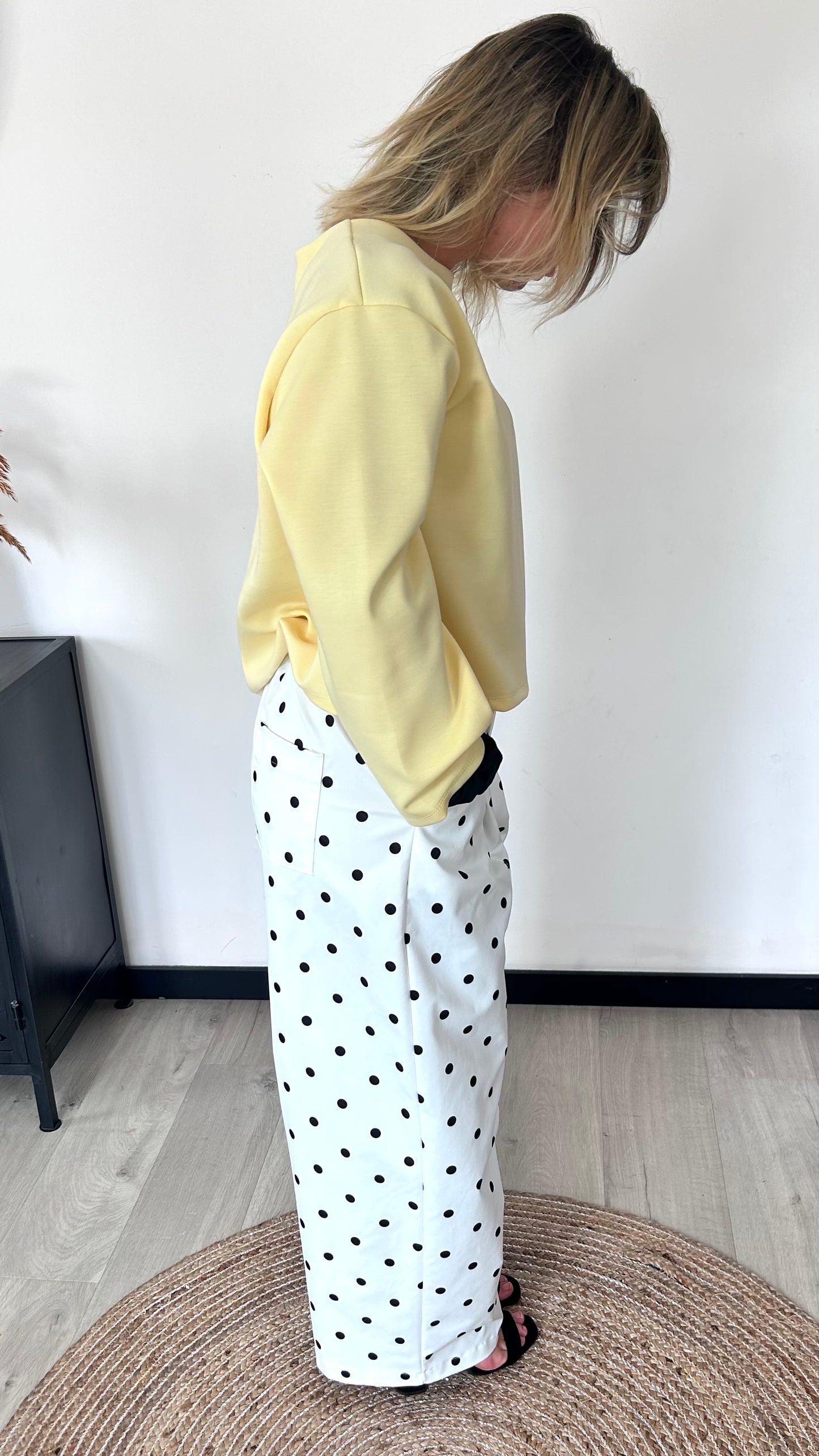 Pantalon Pois LISON – Blanc & Noir