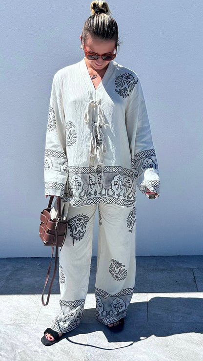 Ensemble Brodé LOUANE – Écru