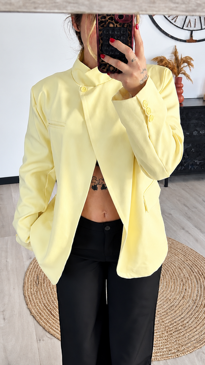 Blazer LUNA – Jaune Pastel