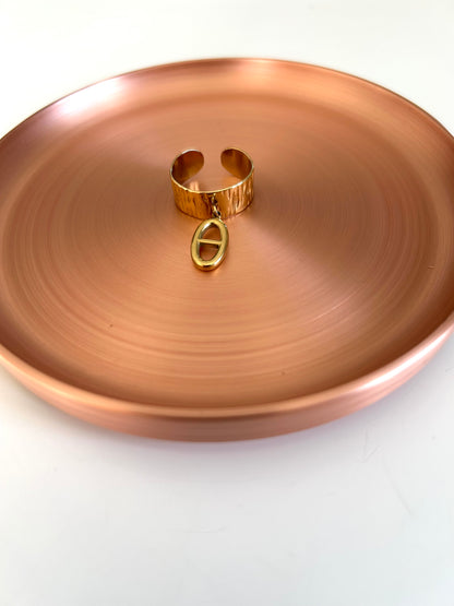 Bague Orion - Maille Marine Dorée