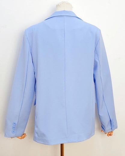 Blazer structuré bleu ciel LUNA