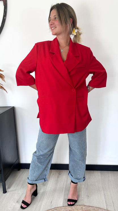 Blazer Sans Manches VICTORIA – Rouge