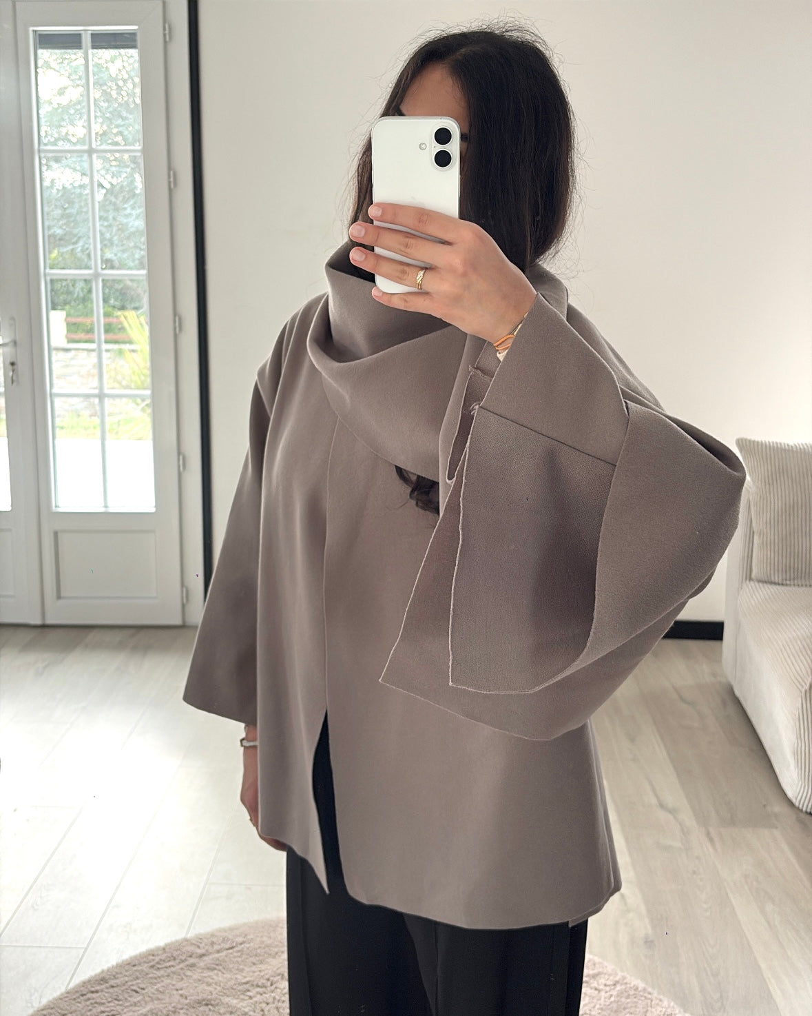 Cape Élégance Structurée - Taupe