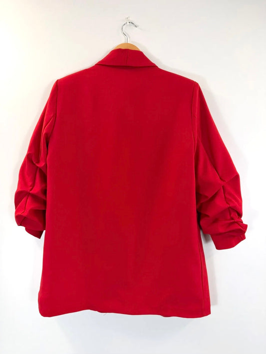 Blazer ajusté rouge ROSA