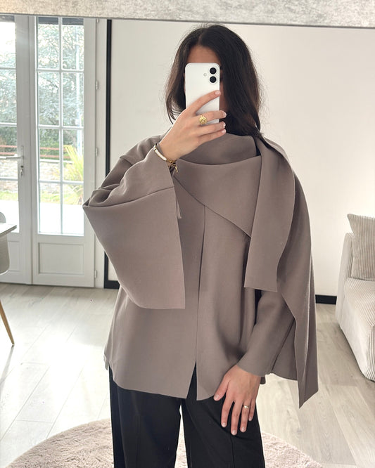 Cape Élégance Structurée - Taupe