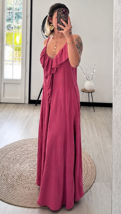 Robe Longue LORANA – Terracotta