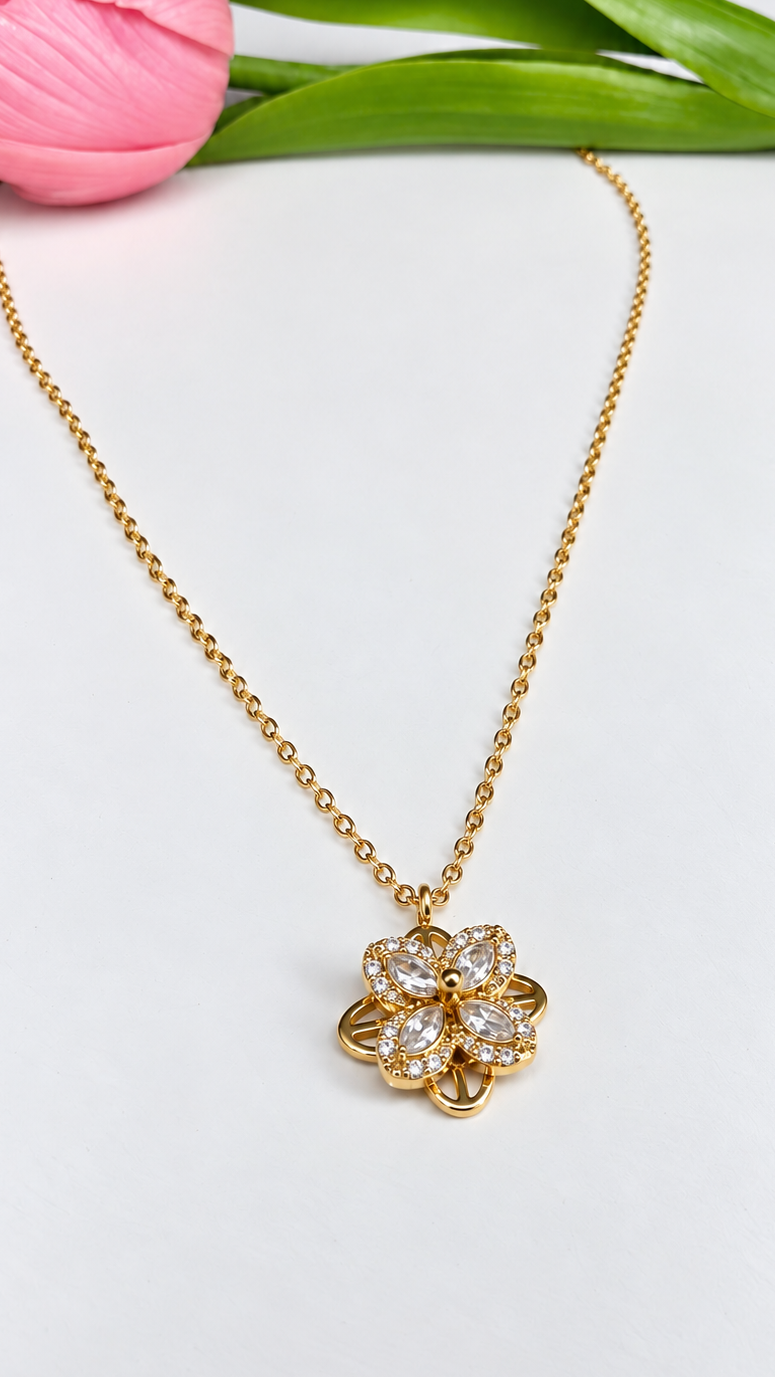 Collier Anti-Stress SALIA
 – Doré