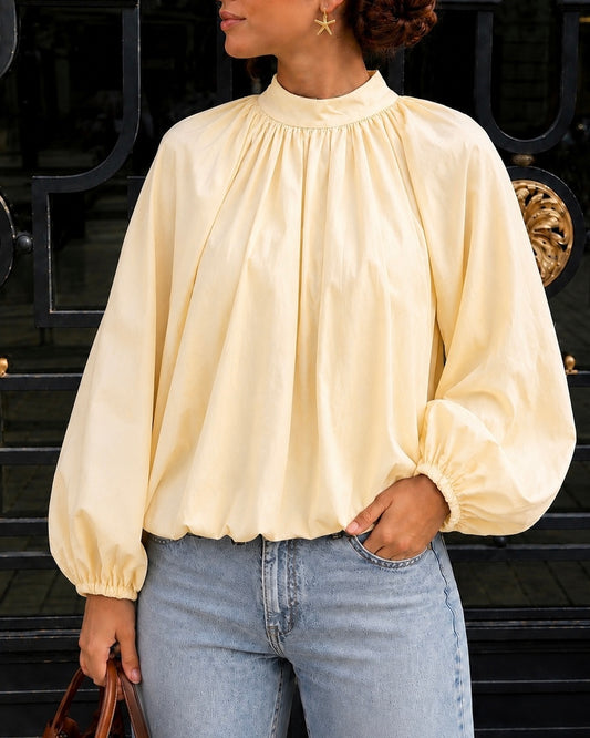 Blouse Dos Nu NINA - Jaune