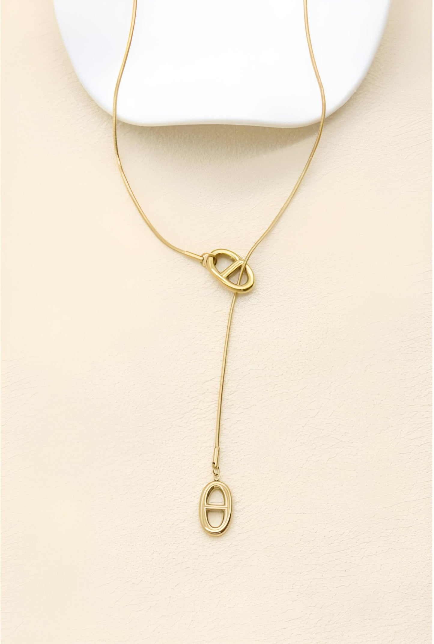 Collier Thalassa - Sautoir Cravate Maille Marine