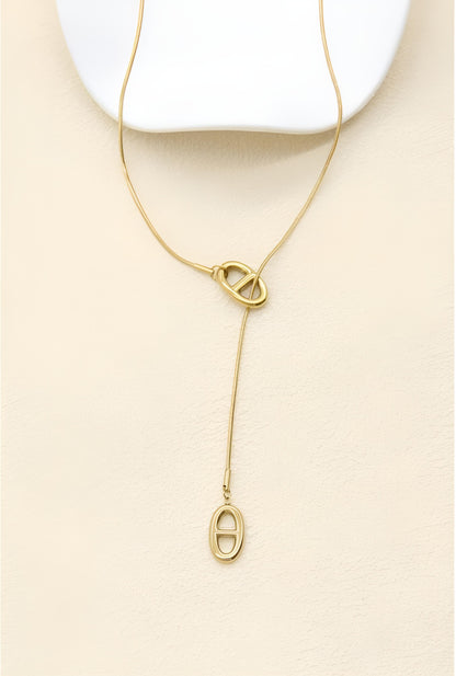 Collier Thalassa - Sautoir Cravate Maille Marine