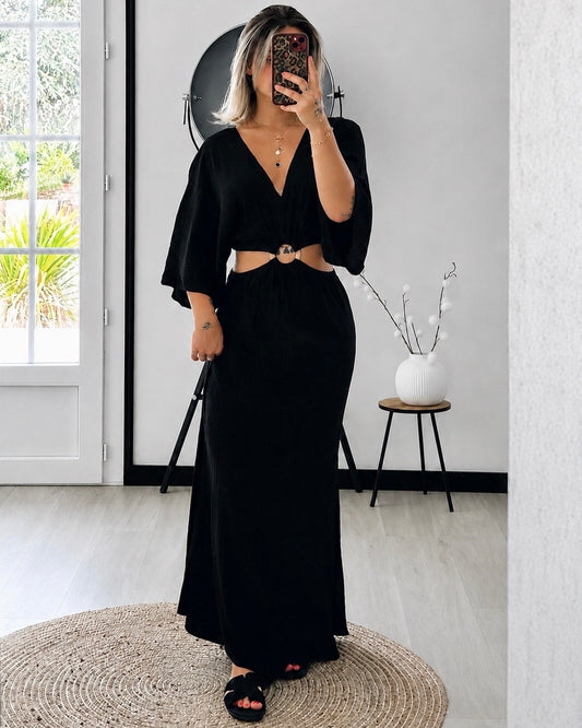 Robe Longue ÉLIA – Noire