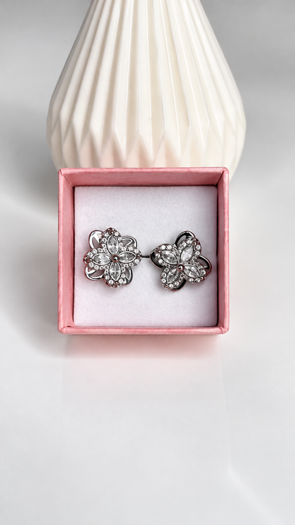 Boucles d’Oreilles Anti-Stress SALIA – Argenté
