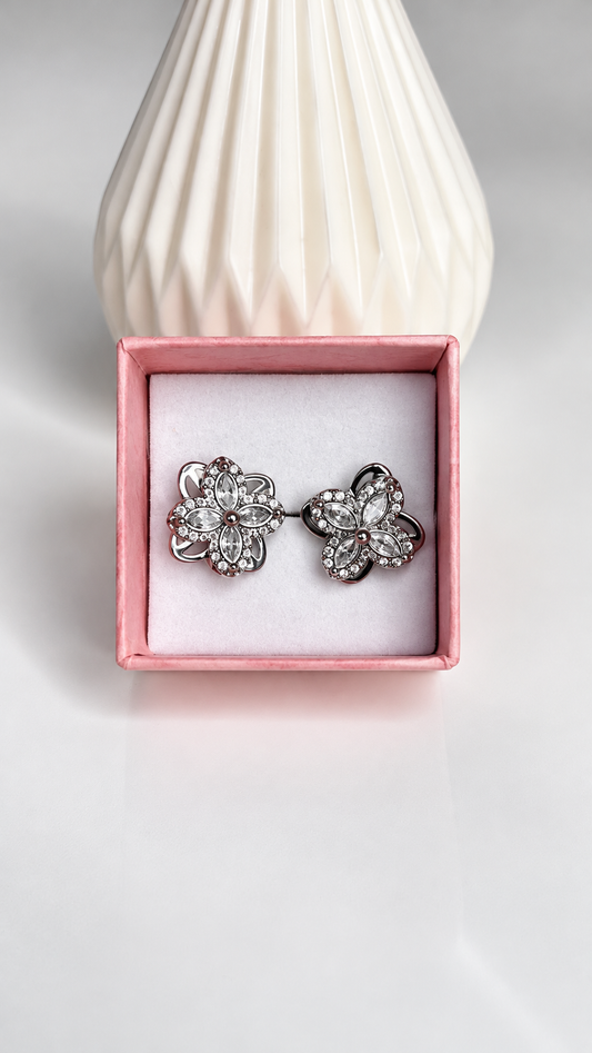 Boucles d’Oreilles Anti-Stress SALIA – Argenté
